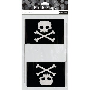 Creative Party Pirate Plastic Flags