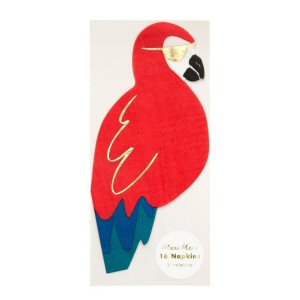 Parrot Shaped Paper Napkins by Meri Meri