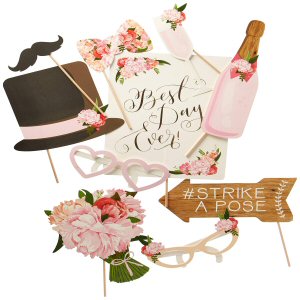 Vintage Style Wedding Photo Booth Props