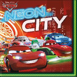 Cars Neon party napkins 