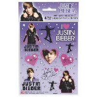 Justin Beiber Party Stickers