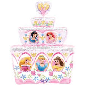 Princess cake foil balloon