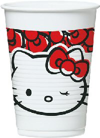 Hello Kitty Fun plastic cups 20cl