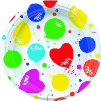 Let's party party supplies plastic 18cm plates