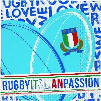 Italian Passion Rugby party napkins