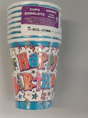 Birthday Stars Party Paper Cups