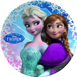 22cm Disney Frozen Melamine Plate