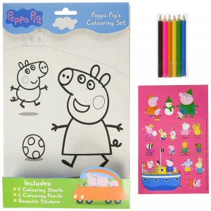 Peppa Pig colouring set