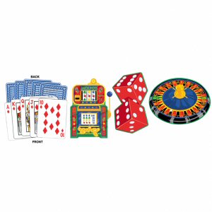 Casino Las Vegas Party Cutout Decorations