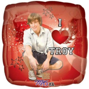 I Heart Troy foil balloon