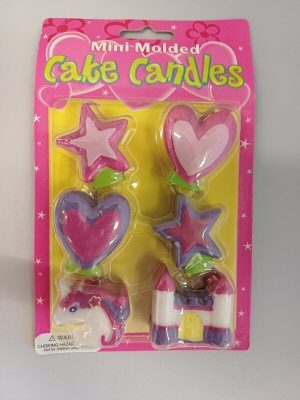Unicorn Party mini moulded Candles