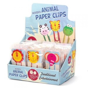 Wooden Animal Paper Clips
