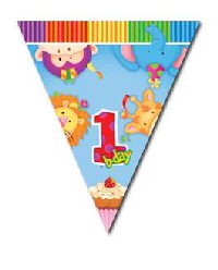 1st birthday party bunting