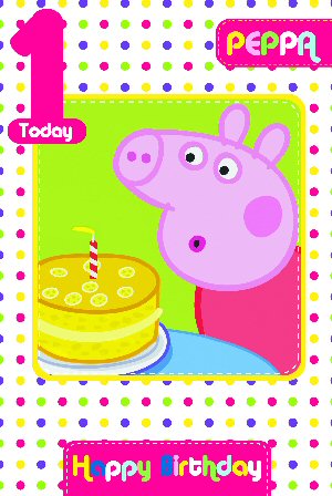 Peppa Pig age 1 card 203486