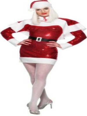 Ladies Miss Sequin Santa