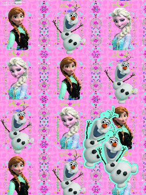 Frozen wrapping paper