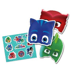 PJ Mask card masks with stickers
