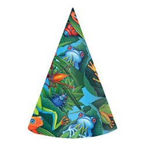 Frogs and Lizards Party Cone Hats