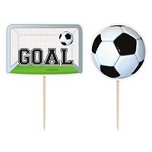 Football Party Pick Cake Toppers