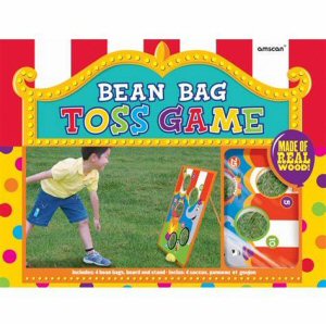 A circus themed bean-bag toss game