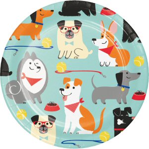 Dog Party Cake Plates