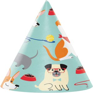 8 Dog Party Party Hats