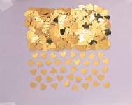 Gold Hearts Confetti 37009/19