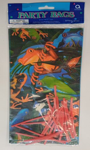Frogs and Lizards Party Cellophane Bags