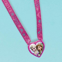 Frozen Party Heart Charm Necklaces