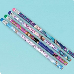 Frozen Pencils with Erasers  4 mixed designs 