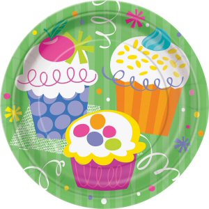 Cupcake Party Paper Cake Plates