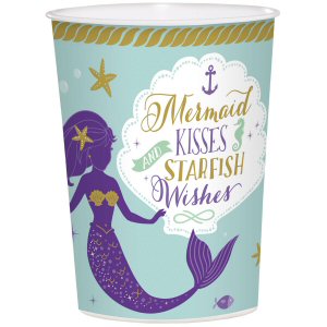 Mermaid Wishes Plastic Favour Cup