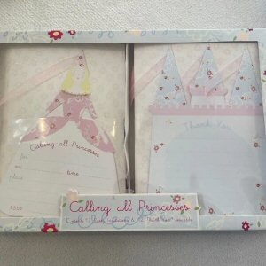 Calling All Princesses Party Invitations and Thank You cards