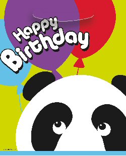 Happy Birthday Panda party loot bags