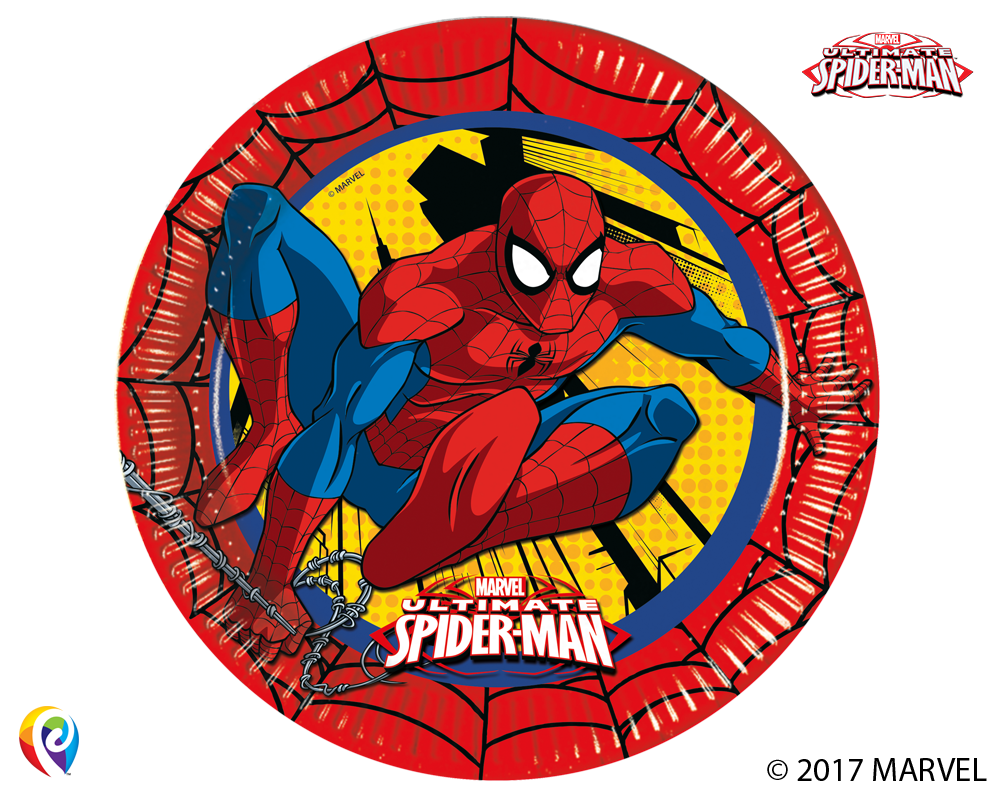 Ultimate Spiderman Paper Plates 