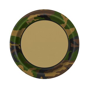 Camouflage And Army Party Paper Plates