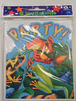 Frogs and Lizards Party Invitations