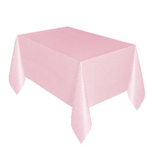 Pastel Pink Plastic Tablecover