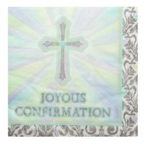 Joyous Confirmation napkins