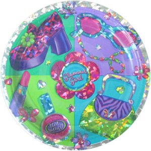 Glamour Girl Party Prismatic Plates