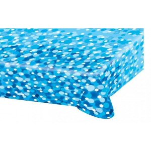Party Blue Plastic Tablecover
