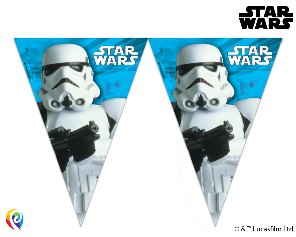 Star Wars Plastic Triangle Flag Banner Bunting