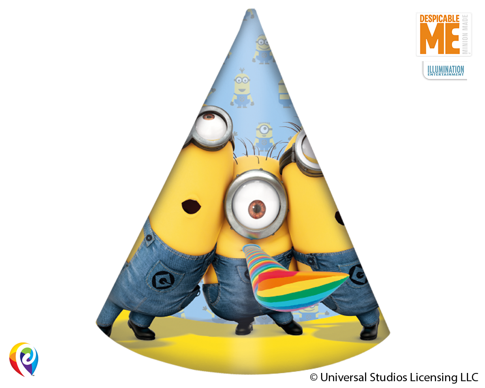 Lovely Minions Party Cone Hats
