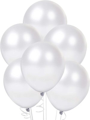 Pearl White Helium Quality Latex Balloons