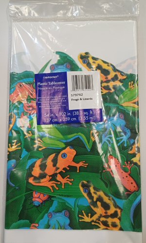 Frogs and Lizards Party Tablecover