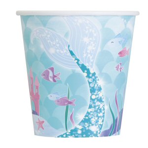 Mermaid party cups