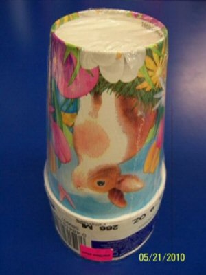 Garden Bunny Rabbit Easter Party Paper Cups