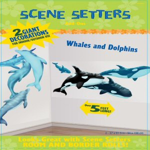 Orca Whale and Dolphin Scene Setter Add On