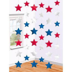 USA Star String Decorations