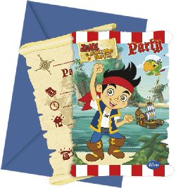 Jake Yo Ho Neverlands Pirates Invitations and Envelopes